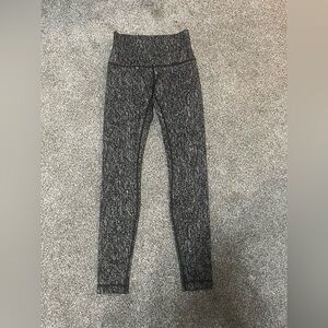 Black and Gray High-Waisted Leggings